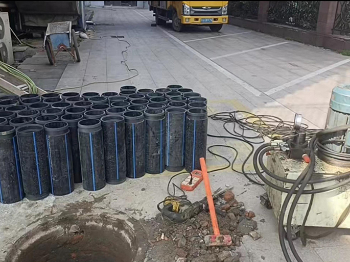 濉溪PE置换管厂家 DN315置换管 非开挖管短管置换